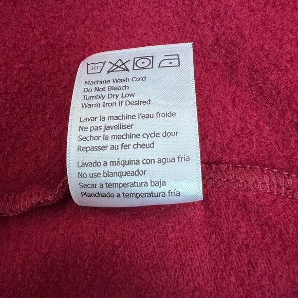 TASC Sweater Mens L Maroon Bamboo Performance 1/4 Zip Pullover Stretch Outdoor - Picture 11 of 12